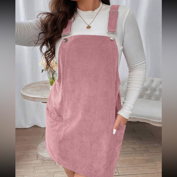 Boho plus size overall corduroy dress - Picture 11 of 16